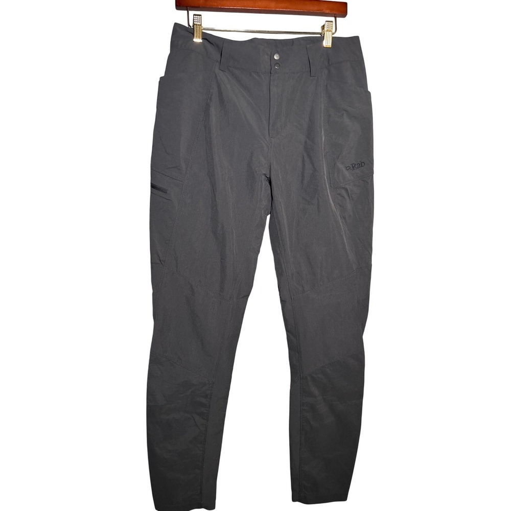 Rab Womens Hiking Pants Grey M Leg Outdoor Trousers Gorpcore Trails Nature Hike